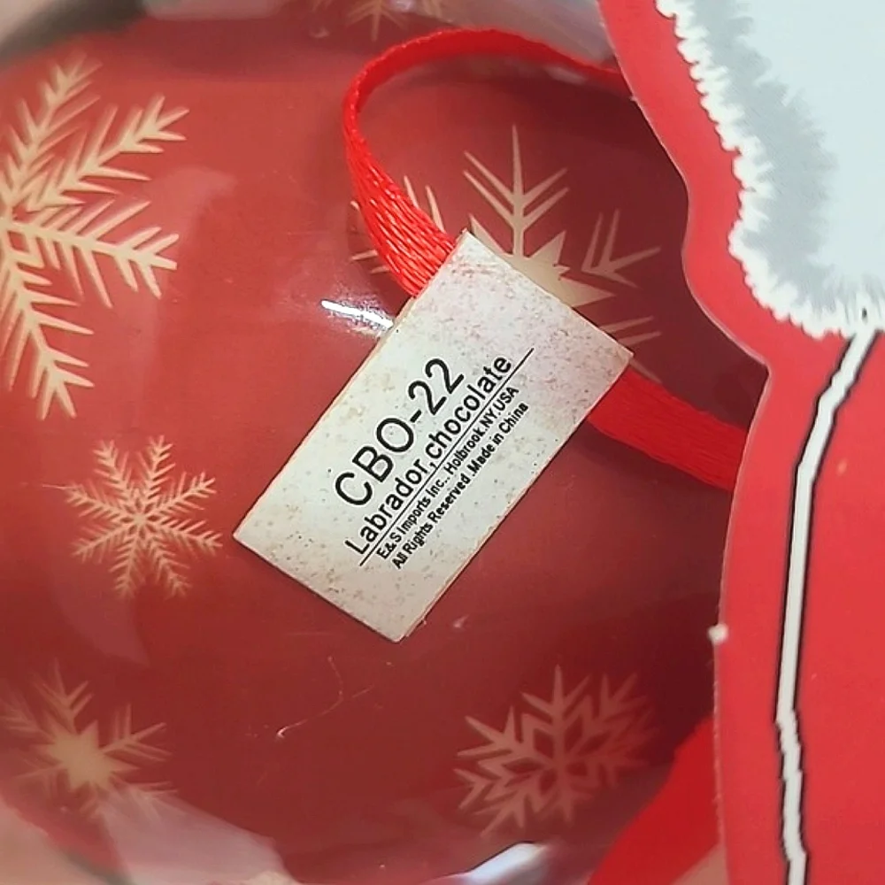 ๐๏ธ Kirkland's Christmas Ornament Labrador Retreiver Lab Dog Pair of Ornaments - Picture 7 of 15